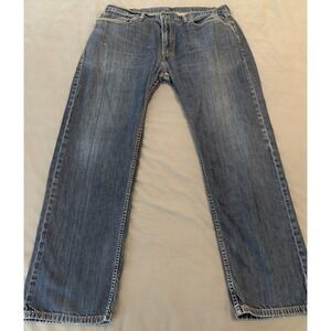 Levis 505 Jeans Mens 40x32 Blue Straight Leg Denim Medium Wash Classic Fit Pants